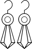 earring vector