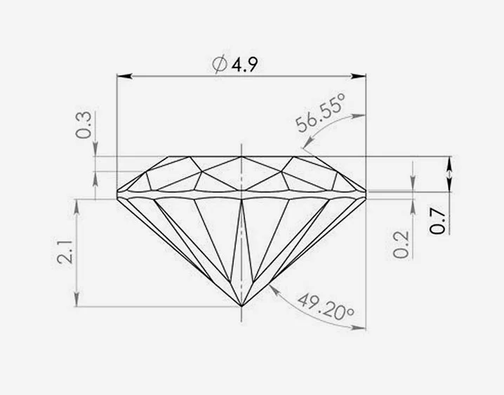 Image showing certified diamond evaluation and certification